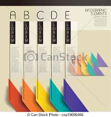 Vector Abstract Bar Chart Infographic Elements