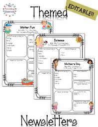 Classroom Newsletter Templates Editable May July Tpt