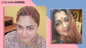 Massage it over your scalp in a circular motion. Tamil Actor Khushbu Sundar S Homemade Hair Mask Promises Shiny Luscious Tresses Lifestyle News The Indian Express