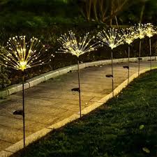 Solar Garden Fireworks Light