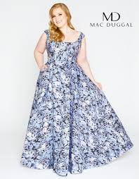 77475f Designer Plus Size Dress By Mac Duggal