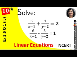 Solve The Following Pairs Of Equations