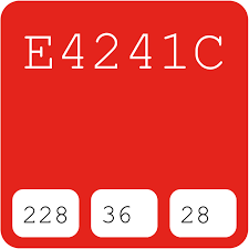 Plascon Go Go Red R4 A1 1 E4241c Hex Color Code Schemes