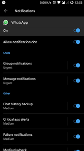 whatsapp and other notifications issues