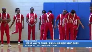 Jesse White Tumblers Surprise