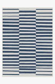outdoor offset stripe navy rug ruggable