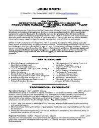 Sample Resume For Service Operations Management Resume Examples As