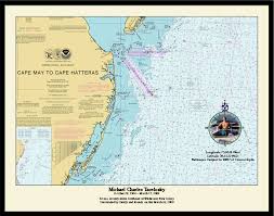 Nautical Memory Chart New England Burials At Sea
