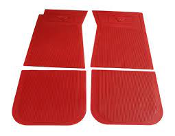 carpet 1965 red rubber accessory mats