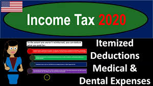 dental expenses 550 income tax 2020