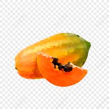 gambar elemen warna pepaya buah polimer