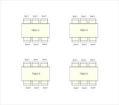 Free Seating Chart Template Great Templates Wedding
