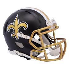 Details About Nfl New Orleans Saints Blaze Alternate Speed Mini Helmet Unisex Fanatics