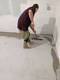 how to refinish concrete floors in a