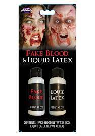 1 oz blood liquid latex duo set