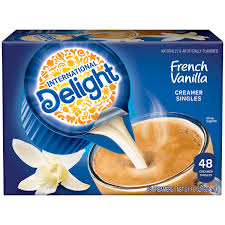 french vanilla coffee creamer singles
