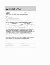 Private Vehicle Bill Of Sale Template Car Dealer Unique Automotive