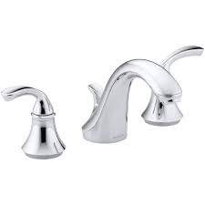 bathroom faucet in polished chrome
