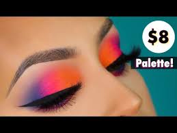 colorful eyeshadow tutorial 8 palette