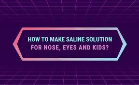 make saline solution for the nose