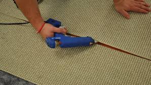 installing carpet seam sealing and