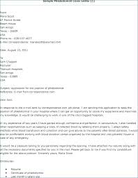 Unique Sample Cover Letter For Phlebotomist With No Experience