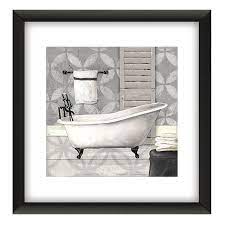 11x11 Grey Bathroom 2 Piece Framed Art