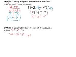 math 8 1 3 solving equations with