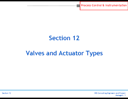 P Id Instrumentation Control Valves Actuator Types