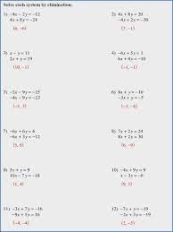 solving systems of equations using the