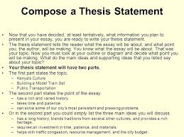 Essay Thesis Example
