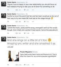 Calvin harris breaks silence on taylor swiftsplit: Calvin Harris Taylor Swift Tweetstorm Reaction