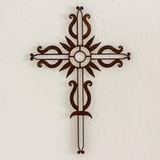 Antiqued Iron Wall Decor Cross From