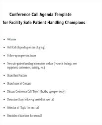 Agenda Design Templates Conference Call Agenda Template Conference