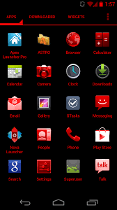 Red Blast Apex Launcher Theme General Themes Extras Rootzwiki