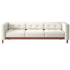 Marconi 3 Seater Tufted Sofa Wooly Sand