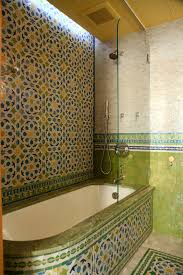 Stylish moroccan bathroom tour the moroccan style bathroom retreat designed by two world travelers. Moroccan Bathrooms Mediterranean Bathroom New York By Lo Chen Design