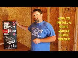 install a genie garage door opener