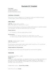 Resume Personal Interests Examples Resume Resume Template Word File