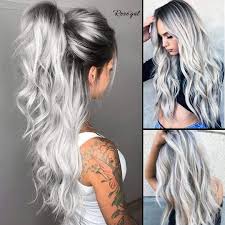 21 chic examples of black hair with blonde highlights. Frisuren 2019 Hair Color For Black Hair Black Roots Blonde Hair Dyed Blonde Hair