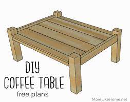 Four Poster Coffee Table Plans