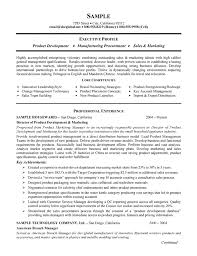 Product Manufacturing Resume Resume Cv Examples Sample Resume