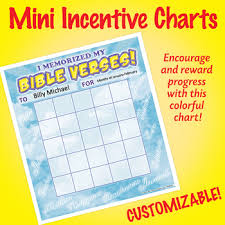Nsd2302 I Memorized My Bible Verses Editable Mini Incentive Charts