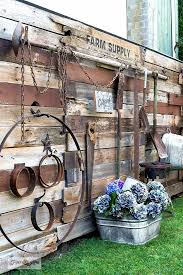 Reclaimed Wood Tool Fence With Farm