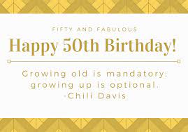 100 unique 50th birthday card messages