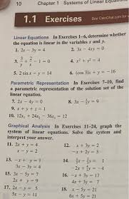 linear equation 1 1 exercises