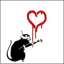 So bleiben keine teigfragmente übrig. Banksy Ratte Schablone Ratte Malen Herz A4 Blatt Grosse Design 17x22cm Wohndeko Kunst Malen Schablone Amazon De Kuche Haushalt