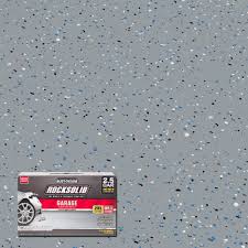 Rust Oleum Rocksolid 152 Oz Gray Polycuramine 2 5 Car Garage Floor Kit