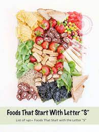 140 foods that start with letter s