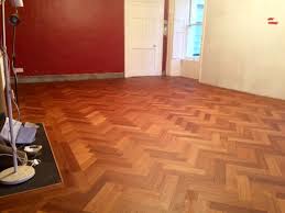 reclaimed gany parquet before and